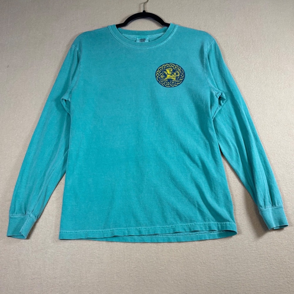 Comfort Colors Notre Dame Fighting Irish Long Sleeve T-Shirt Green Small